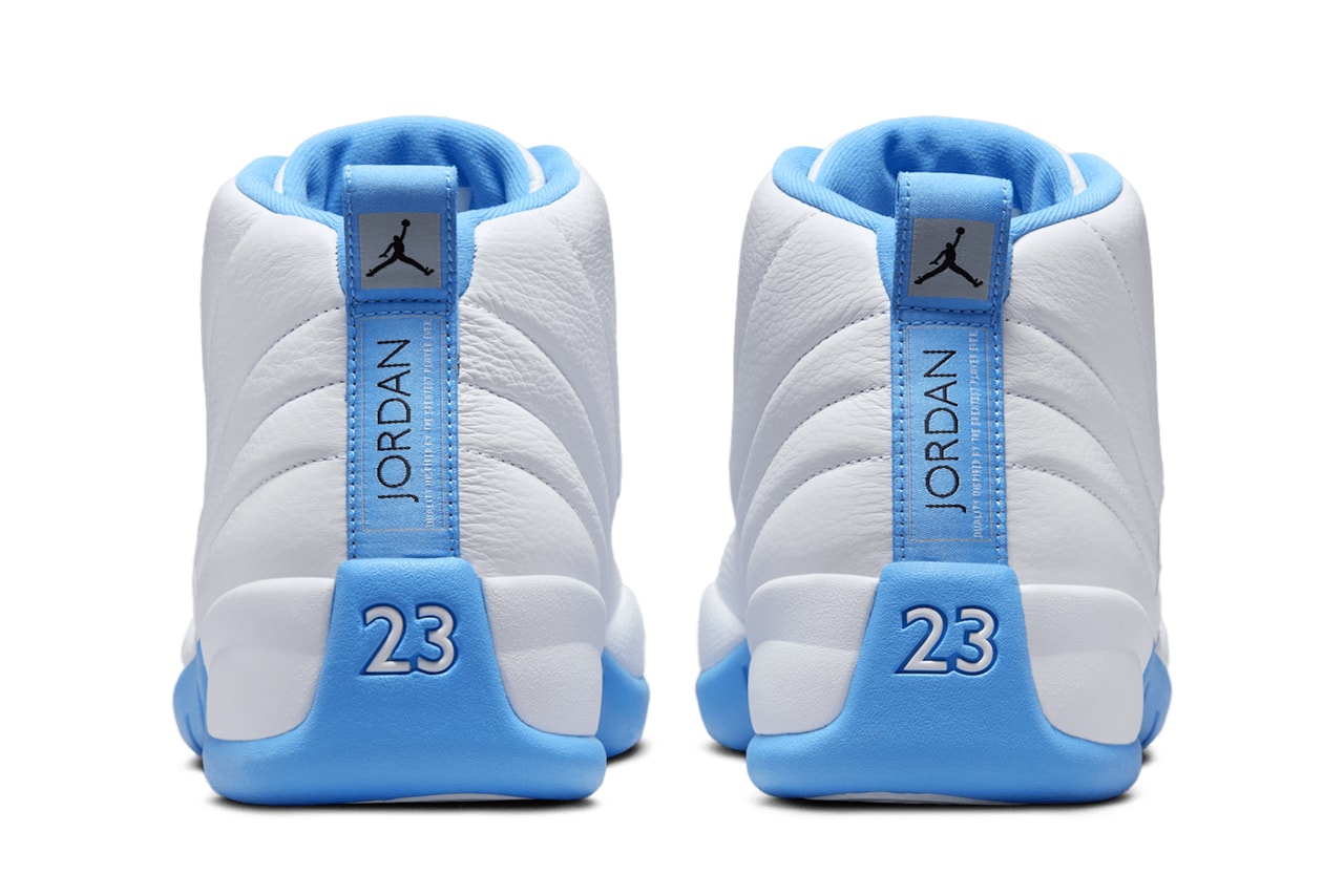 Air Jordan 12 "Melo" Slated to Return Next Summer White/University Blue-Metallic Silver jordan brand michael jordan CT8013-112 carmelo anthony denver nuggets