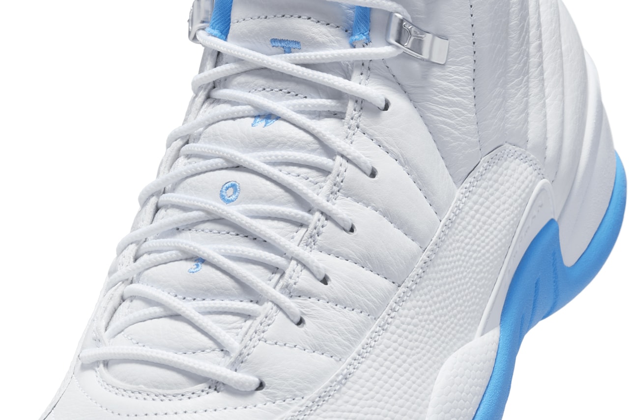 Air Jordan 12 "Melo" Slated to Return Next Summer White/University Blue-Metallic Silver jordan brand michael jordan CT8013-112 carmelo anthony denver nuggets