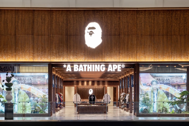 BAPE Sets Up Shop in New Jersey american dream mall store new opening address hours exclusive capsule collection nj japanese temple design