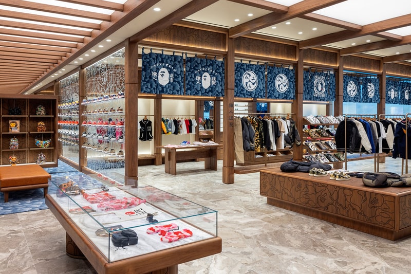 BAPE Sets Up Shop in New Jersey american dream mall store new opening address hours exclusive capsule collection nj japanese temple design