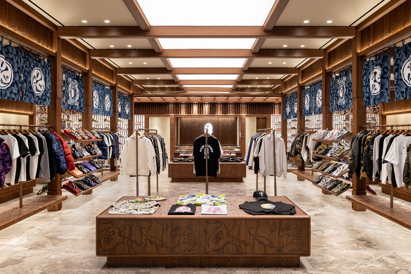 BAPE Sets Up Shop in New Jersey american dream mall store new opening address hours exclusive capsule collection nj japanese temple design