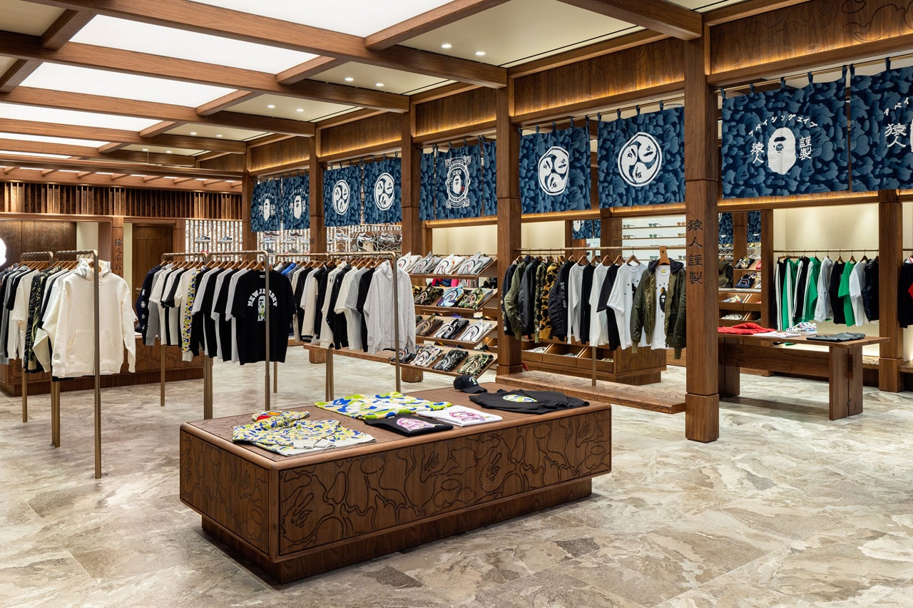 BAPE Sets Up Shop in New Jersey american dream mall store new opening address hours exclusive capsule collection nj japanese temple design