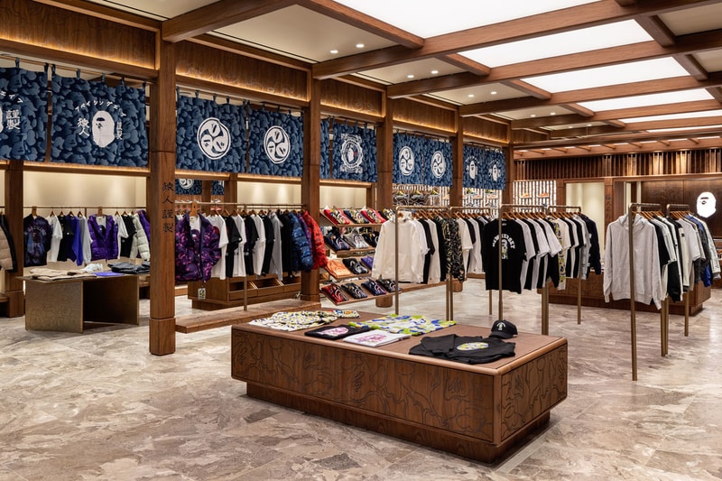 BAPE Sets Up Shop in New Jersey american dream mall store new opening address hours exclusive capsule collection nj japanese temple design