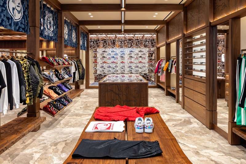 BAPE Sets Up Shop in New Jersey american dream mall store new opening address hours exclusive capsule collection nj japanese temple design