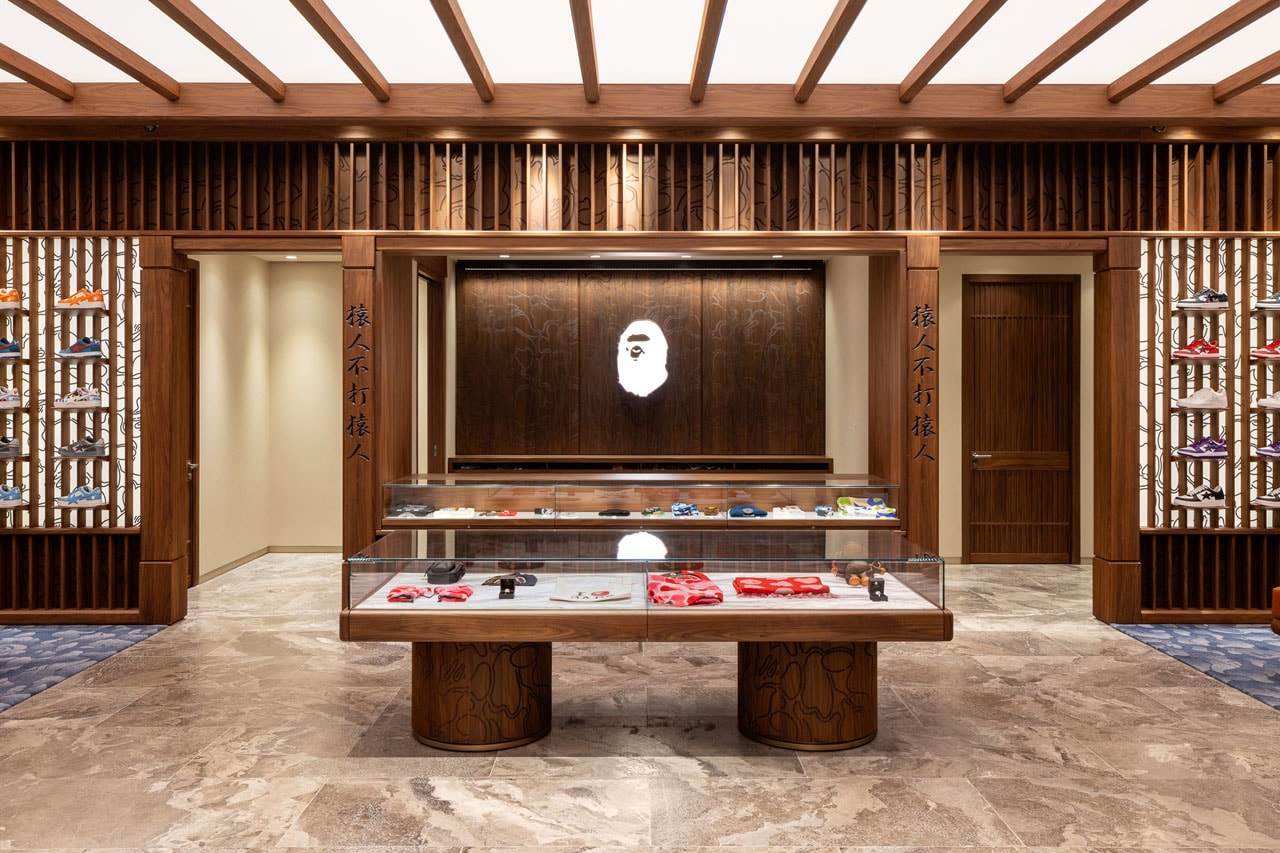 BAPE Sets Up Shop in New Jersey american dream mall store new opening address hours exclusive capsule collection nj japanese temple design