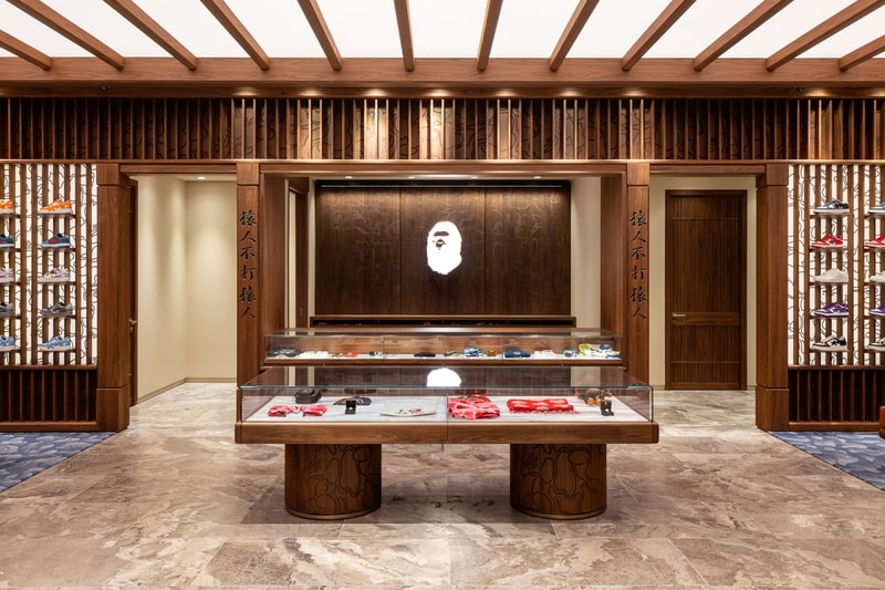 BAPE Sets Up Shop in New Jersey american dream mall store new opening address hours exclusive capsule collection nj japanese temple design