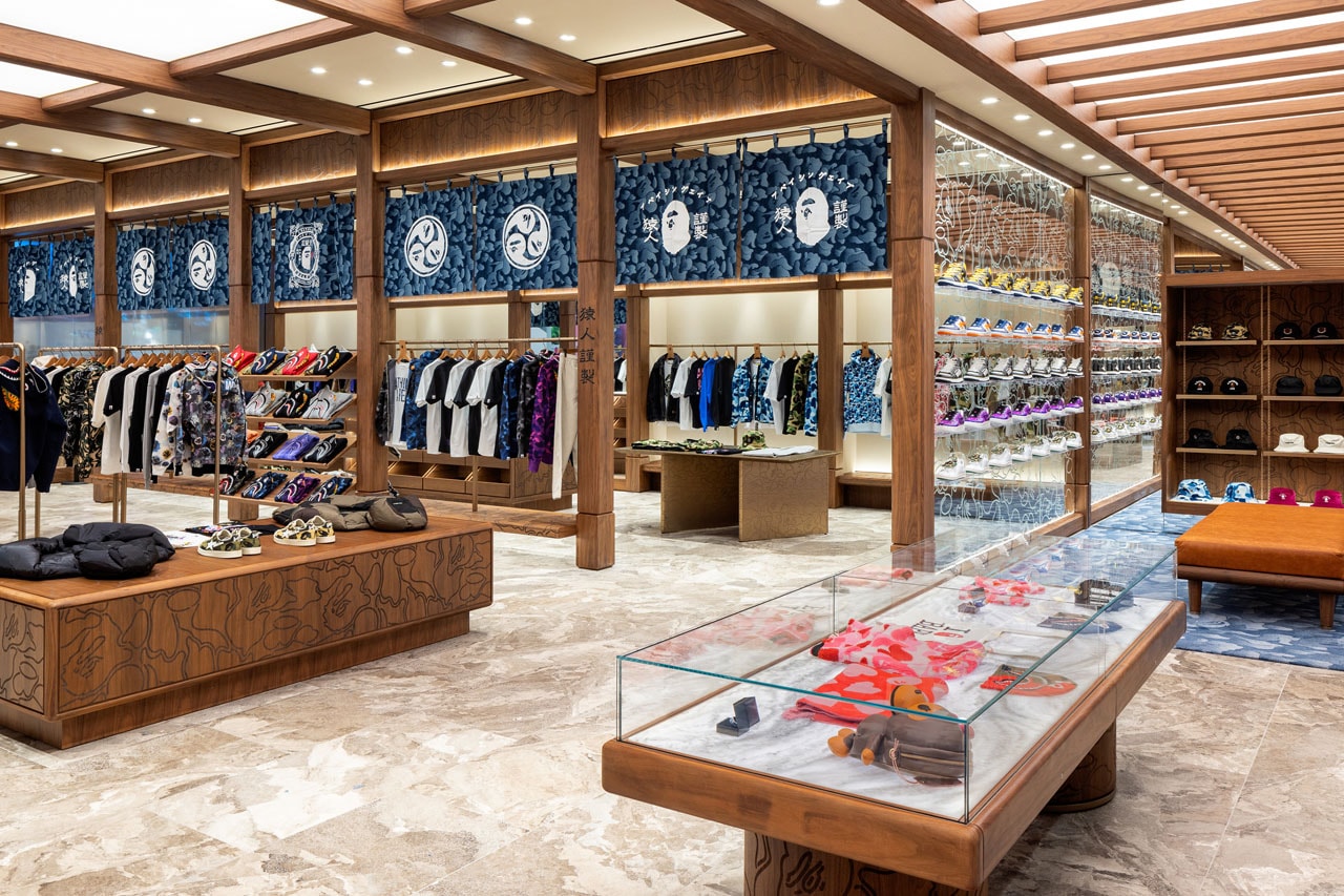 BAPE Sets Up Shop in New Jersey american dream mall store new opening address hours exclusive capsule collection nj japanese temple design