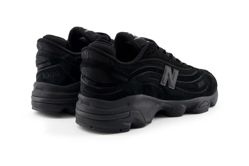 New Balance 1000 Is as Stealthy as a "Black Cat" jet black suede M1000LA release info nb