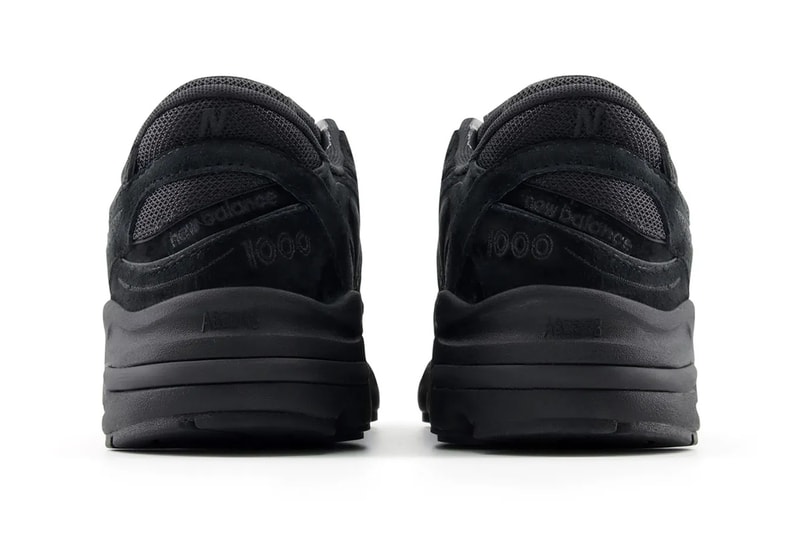 New Balance 1000 Is as Stealthy as a "Black Cat" jet black suede M1000LA release info nb