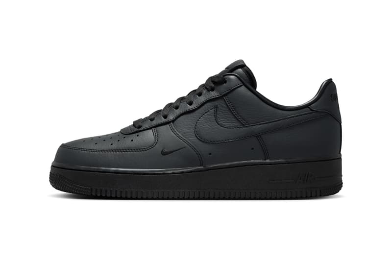 .SWOOSH Nike Air Force 1 Low Triple Black HJ9348-001 release date info store list buying guide photos price