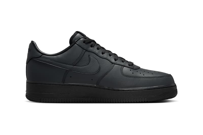 .SWOOSH Nike Air Force 1 Low Triple Black HJ9348-001 release date info store list buying guide photos price