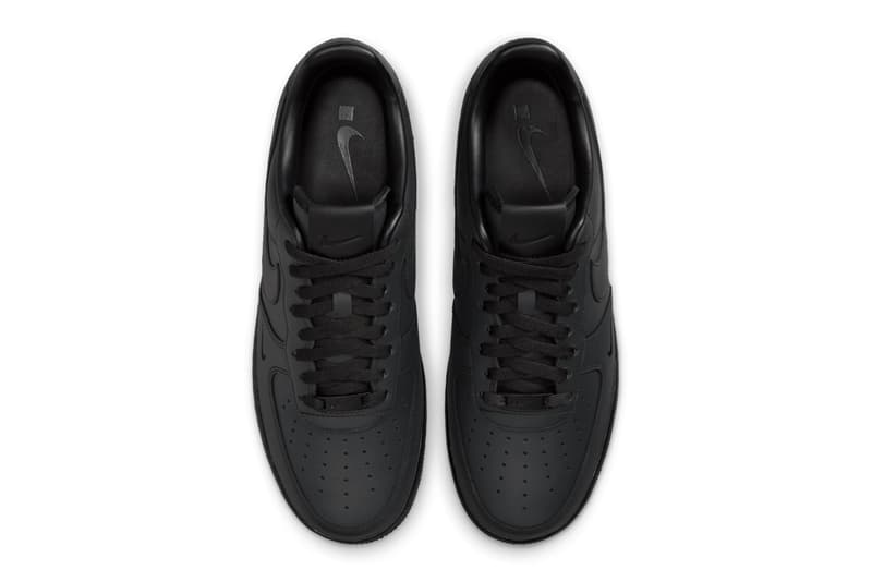 .SWOOSH Nike Air Force 1 Low Triple Black HJ9348-001 release date info store list buying guide photos price