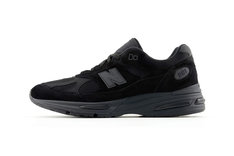New Balance 991v2 Surfaces in "Triple Black" U991KK2 dad shoes sneakers nb all black 