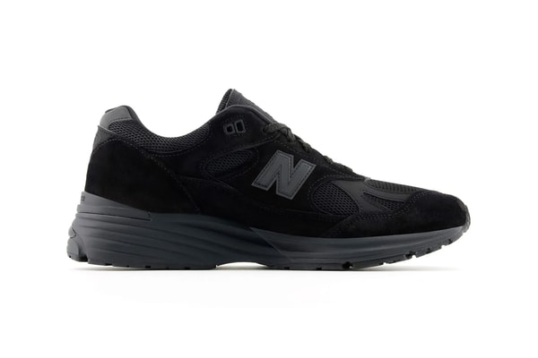 New Balance 991v2 Surfaces in "Triple Black" U991KK2 dad shoes sneakers nb all black 