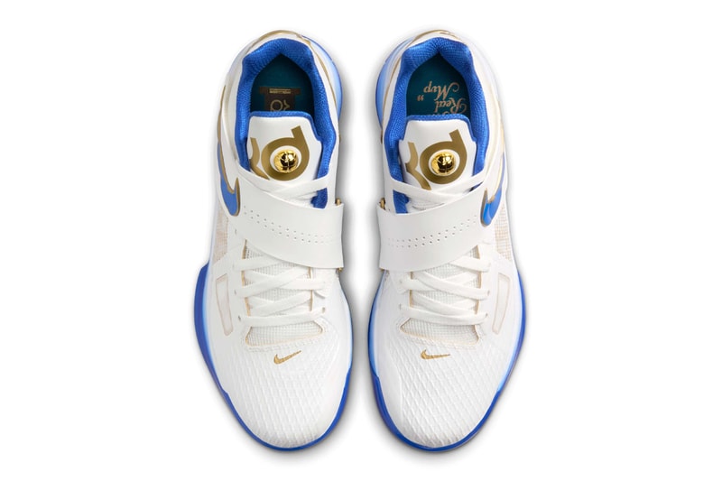 Nike KD 4 "MVP" Summit White/Hyper Royal-Metallic Gold IB3546-100 Release Info Kevin Durant money snipper phoenix suns golden state warriors nba basketball shoes