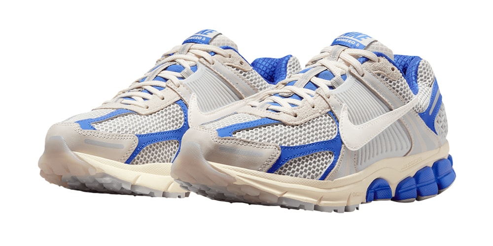 Nike Wraps The Zoom Vomero 5 in a “Game Royal/Coconut Milk” Colorway