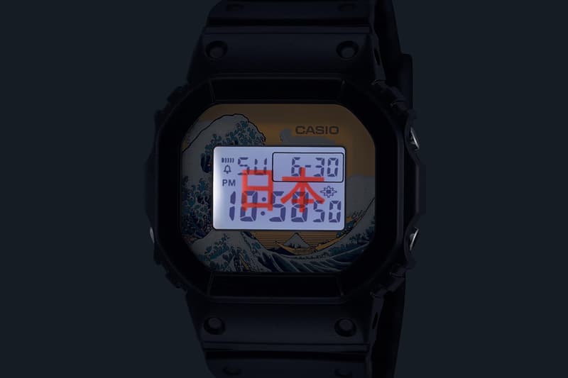 Casio G-SHOCK Katsushika Hokusai ‘Thirty-six Views of Mount Fuji’ DW-5600KHG24-1JR DW-5600KHK24-1JR Release Info