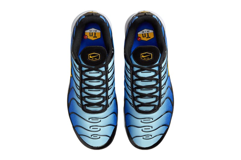 Nike Air Max Plus Golf "Hyper Blue" FZ4150-400 Hyper Blue/Sky Blue-Midnight Navy-Infinite Gold golf spikes swoosh shoes green 