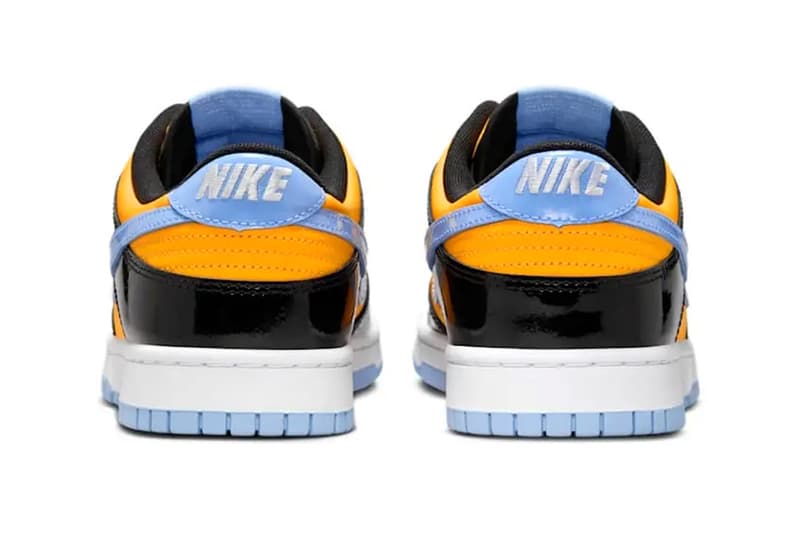 Nike Dunk Low Patent Leather Paramount Blue Black Laser Orange IB6400-400 IB6400-001 Release Info