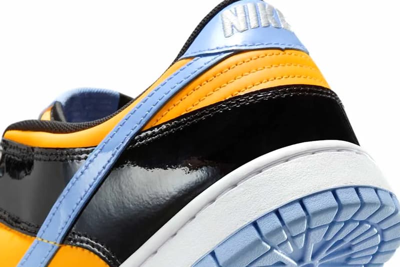 Nike Dunk Low Patent Leather Paramount Blue Black Laser Orange IB6400-400 IB6400-001 Release Info