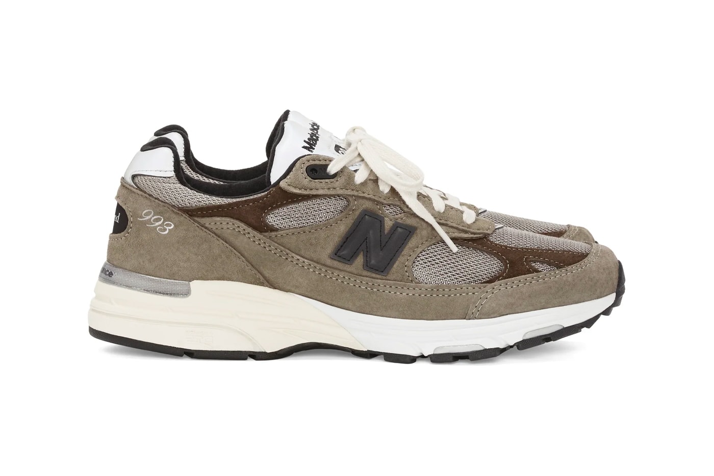 jjjjound new balance 993 made in usa brown white black sneakers collaboration official release date info photos price store list buying guide