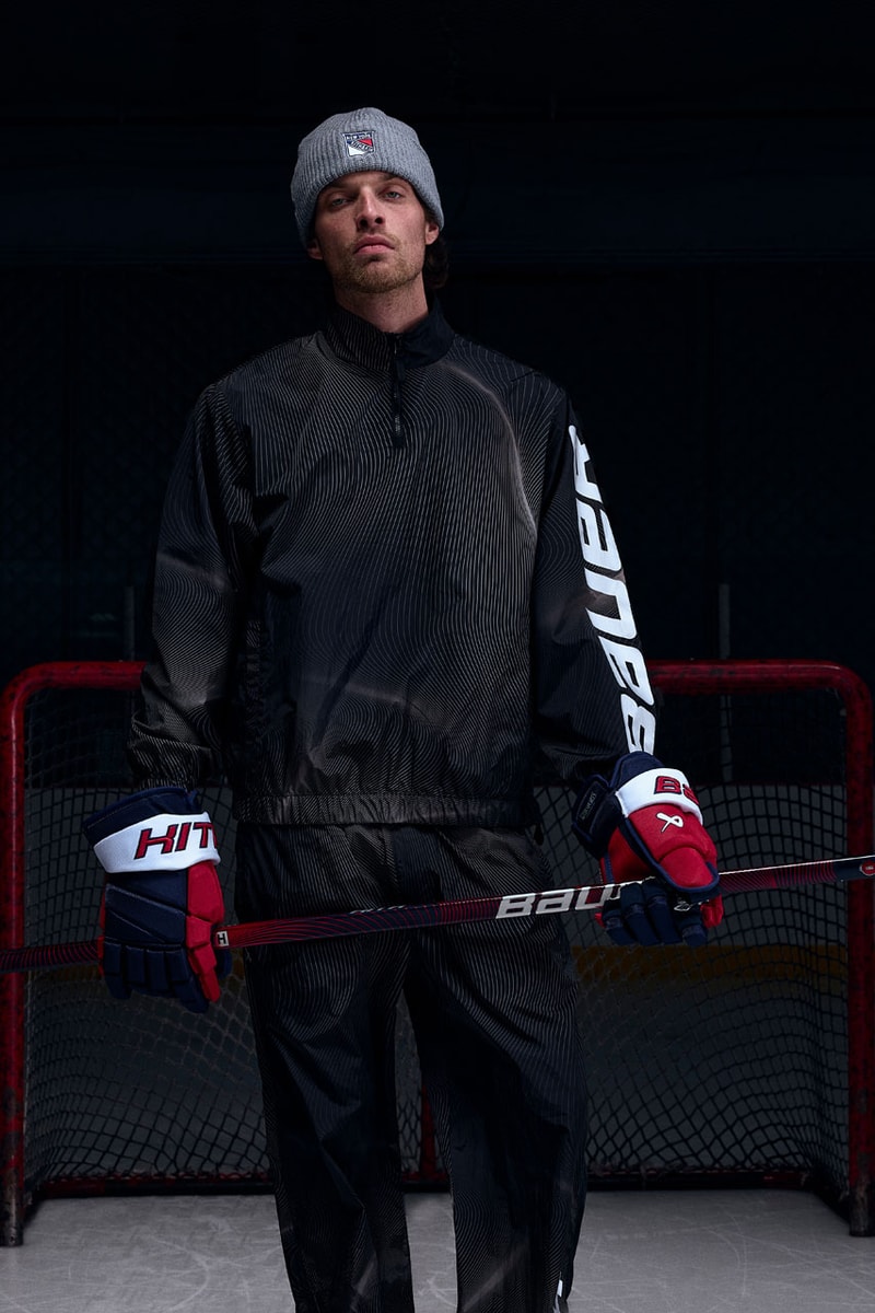 KITH Hits the Ice With the New York Rangers collab release info madison square garden Bauer, Mitchell & Ness, AVIREX and Inglasco puck jacket stick game tickets price mark messier jersey