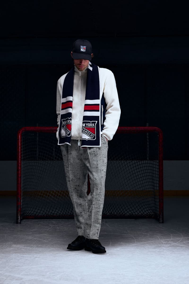 KITH Hits the Ice With the New York Rangers collab release info madison square garden Bauer, Mitchell & Ness, AVIREX and Inglasco puck jacket stick game tickets price mark messier jersey