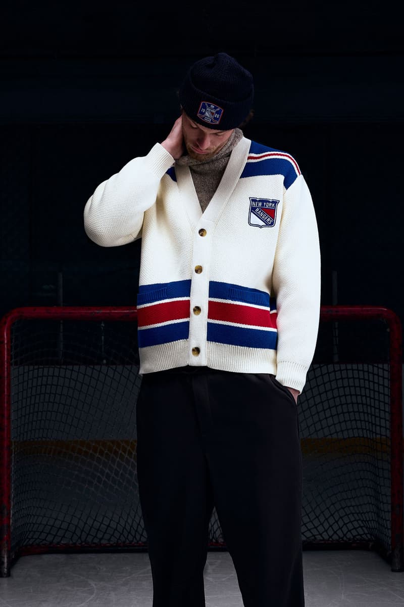 KITH Hits the Ice With the New York Rangers collab release info madison square garden Bauer, Mitchell & Ness, AVIREX and Inglasco puck jacket stick game tickets price mark messier jersey