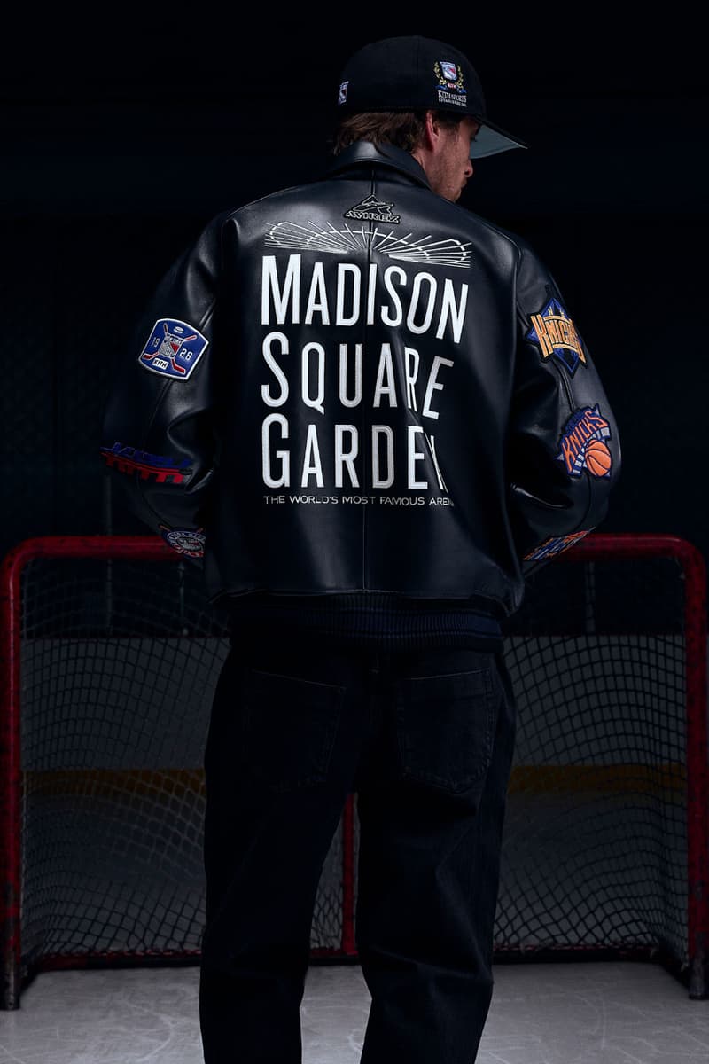 KITH Hits the Ice With the New York Rangers collab release info madison square garden Bauer, Mitchell & Ness, AVIREX and Inglasco puck jacket stick game tickets price mark messier jersey