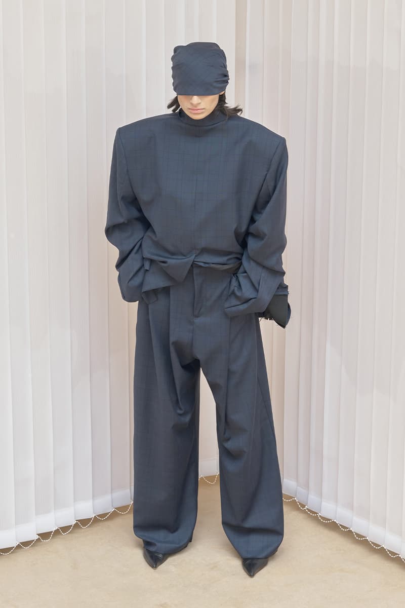 Natasha Zinko Pre-Fall 2025 Merges Corporate and Casual Silhouettes lookbook collection modern reality deconstructed hoodies signature subversive 