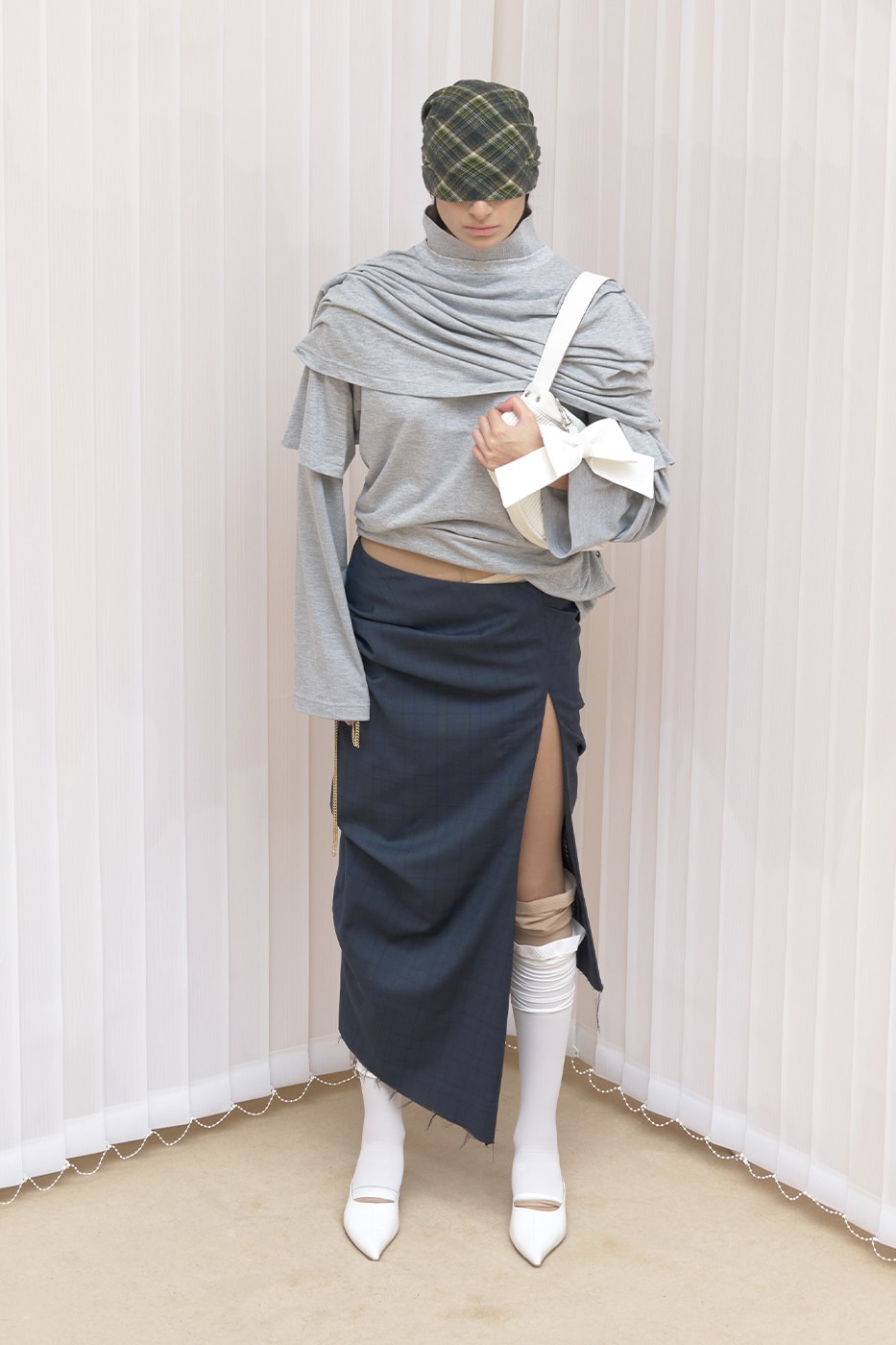 Natasha Zinko Pre-Fall 2025 Merges Corporate and Casual Silhouettes lookbook collection modern reality deconstructed hoodies signature subversive 