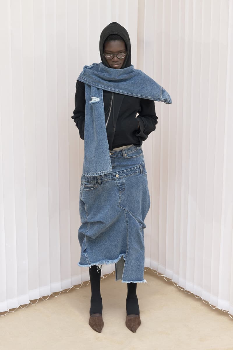 Natasha Zinko Pre-Fall 2025 Merges Corporate and Casual Silhouettes lookbook collection modern reality deconstructed hoodies signature subversive 