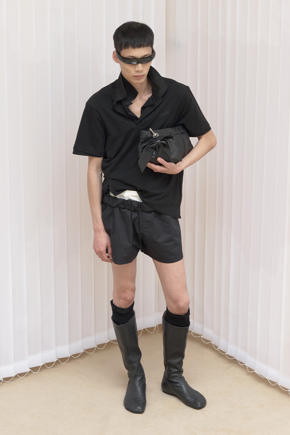 Natasha Zinko Pre-Fall 2025 Merges Corporate and Casual Silhouettes lookbook collection modern reality deconstructed hoodies signature subversive 