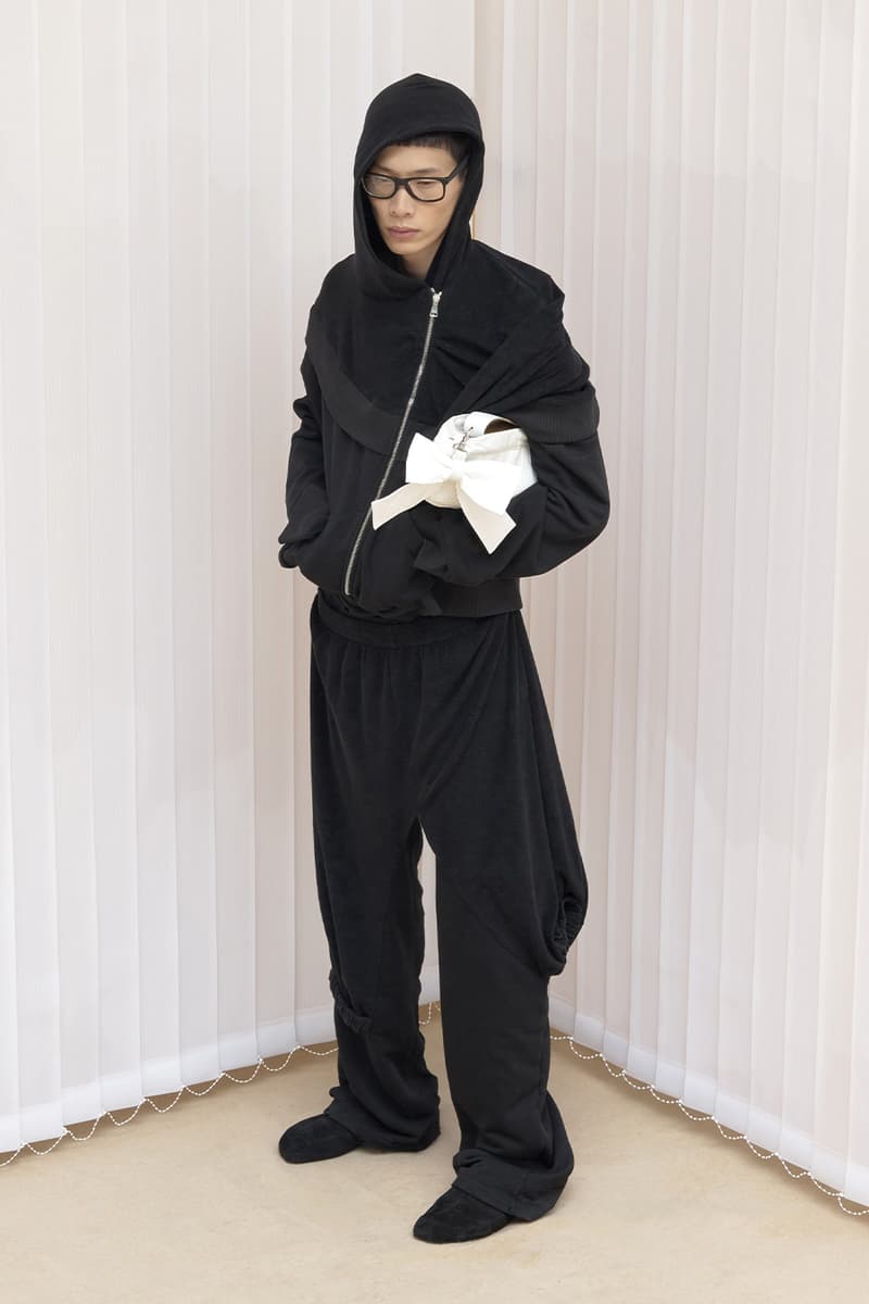 Natasha Zinko Pre-Fall 2025 Merges Corporate and Casual Silhouettes lookbook collection modern reality deconstructed hoodies signature subversive 