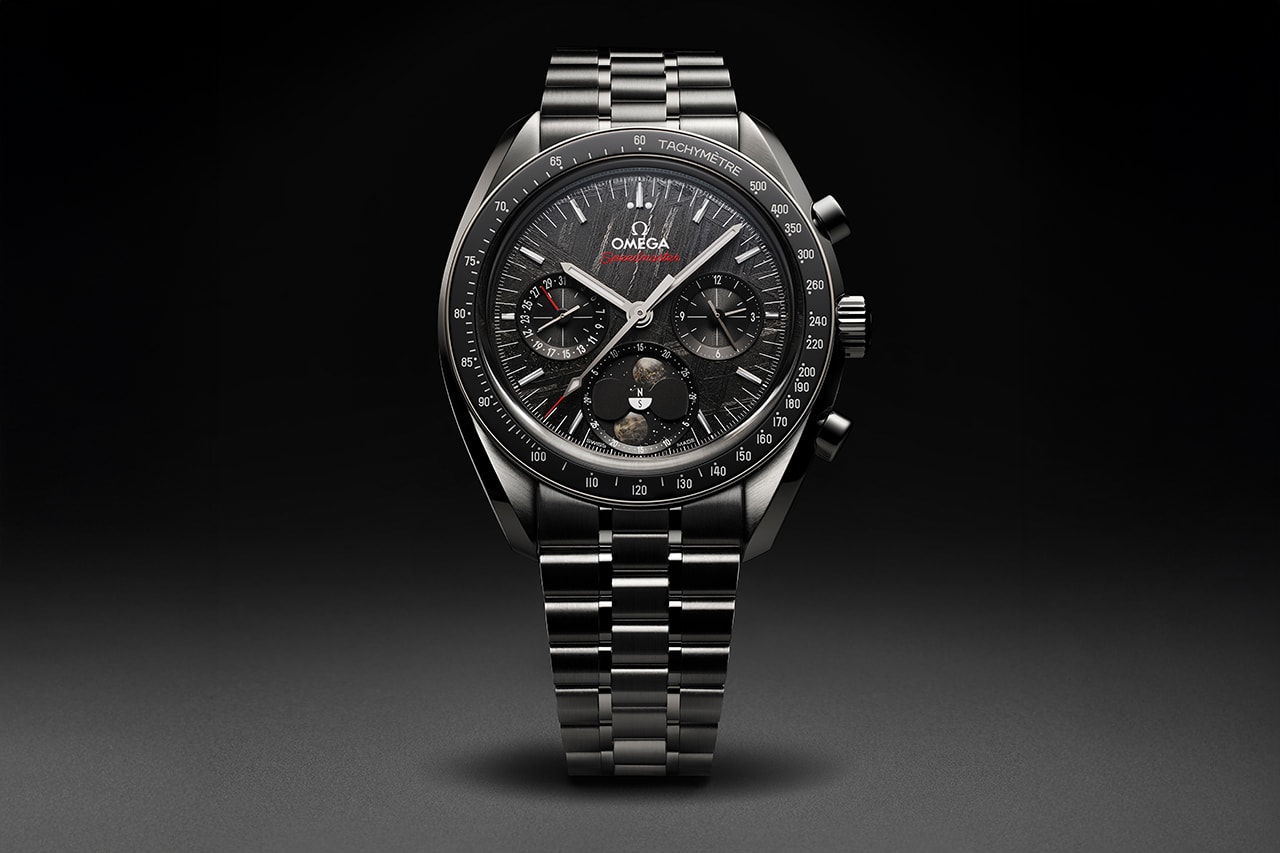 OMEGA Speedmaster Moonphase Meteorite Release Info Co-Axial Master Chronometer Calibre 9914