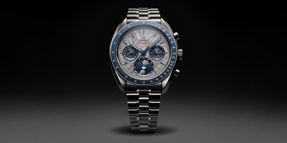 OMEGA Releases a Duo of Speedmaster Moonphase Watches With Meteorite Dials