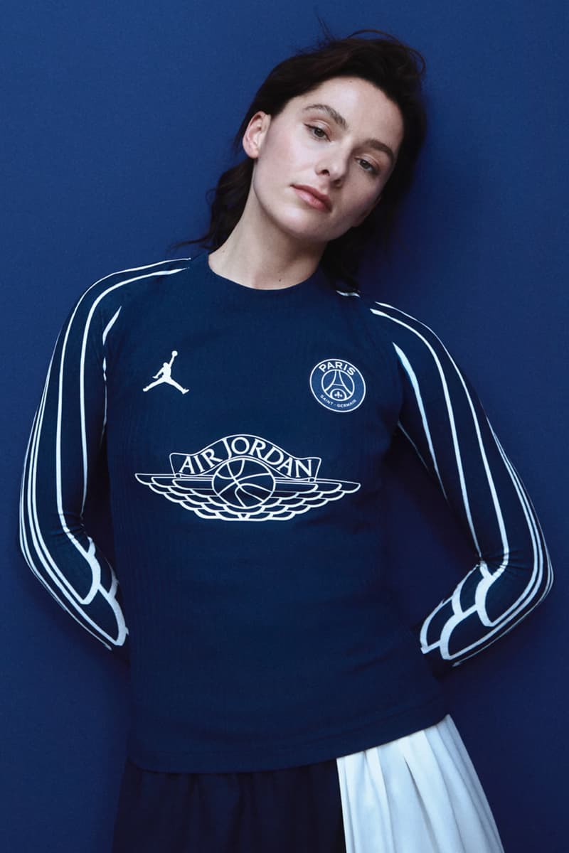 Jordan Wings Teams Back Up With Paris Saint-Germain collab soccer football lookbook collection psg fashion week nike brand