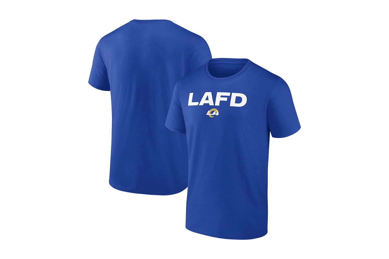 LA Rams Drop Apparel Collection Benefitting Los Angeles Fire Department
