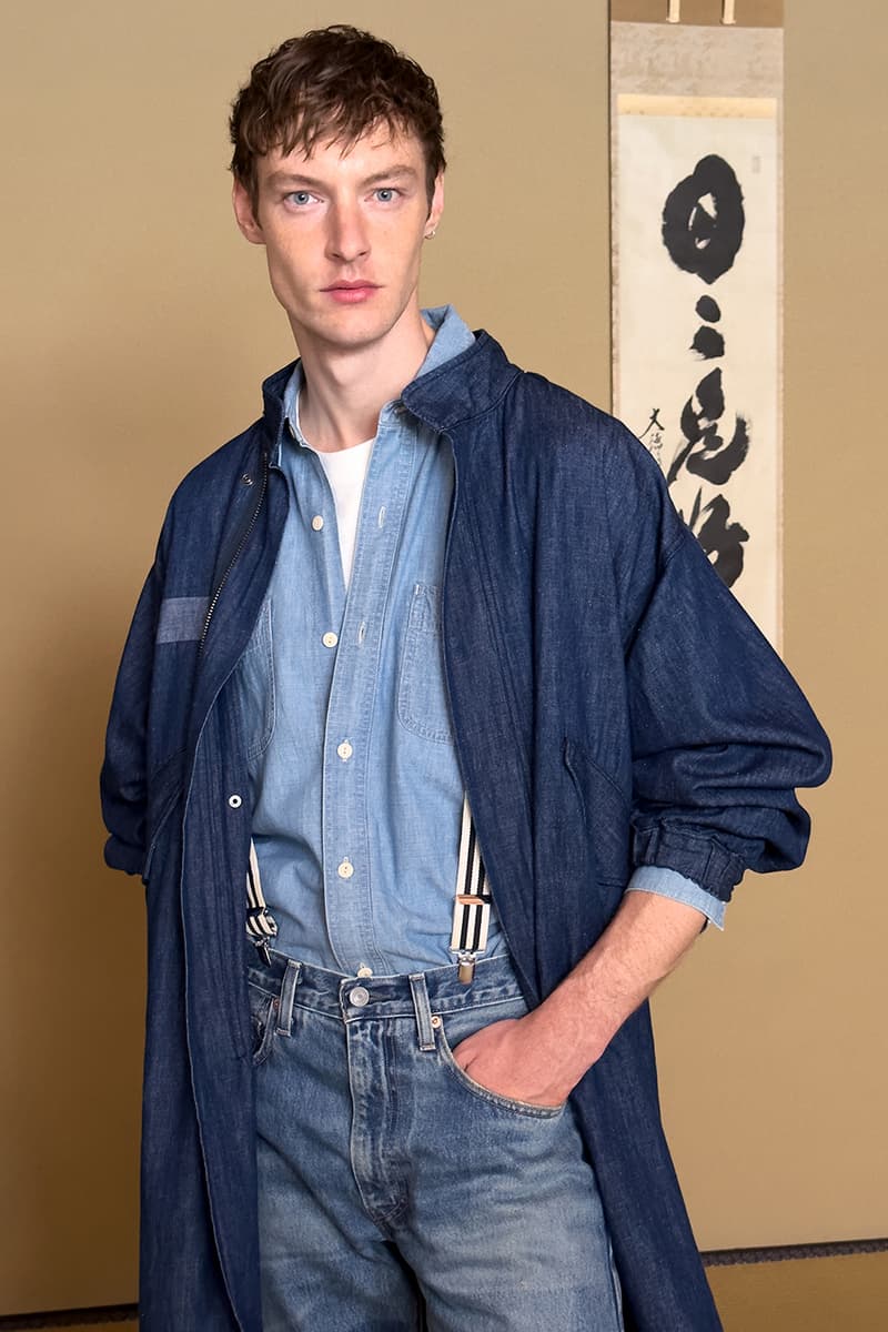 Levi's Launches New Sophisticated Line of Denim, Blue Tab canadian tuxedo dress up statement pieces orange tab younger more experimental crowd structured coats bell bottom jeans