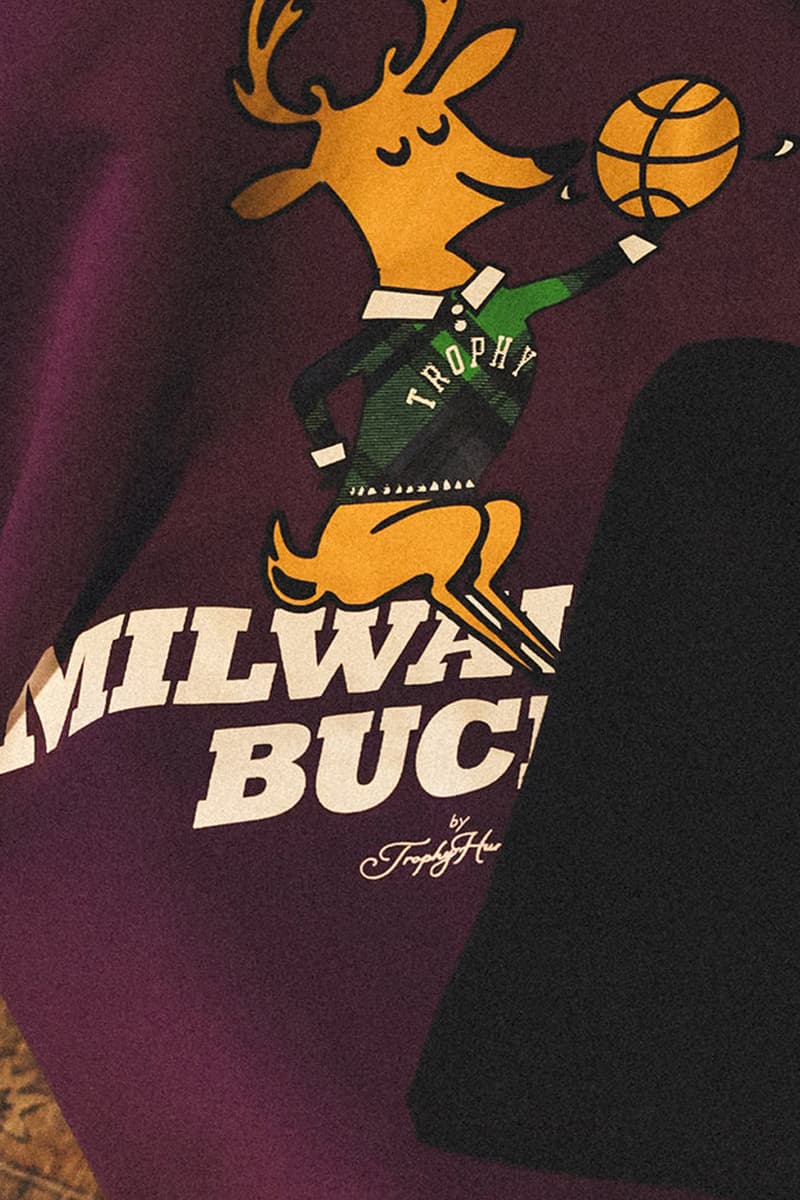 Trophy Hunting x Milwaukee Bucks Connect on Courtside-Ready Capsule release info price drop hoodie coach jacket nba basketball