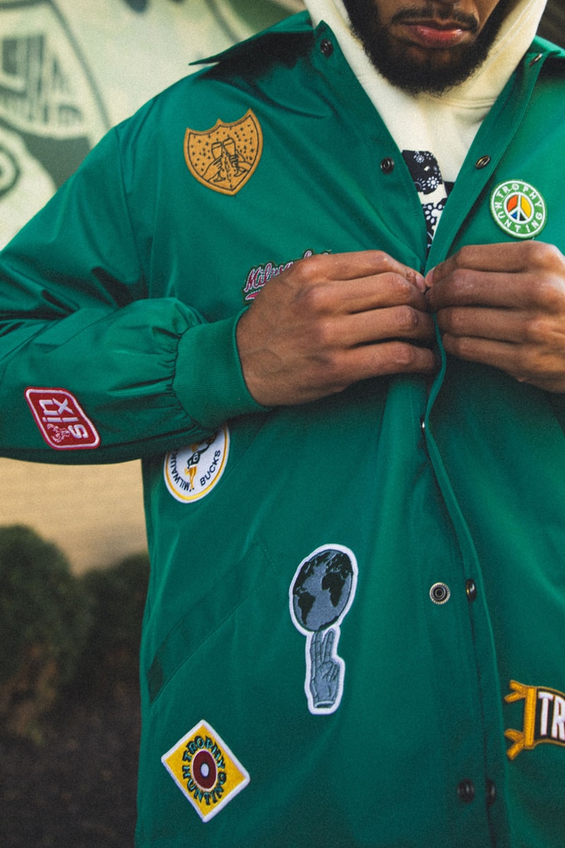 Trophy Hunting x Milwaukee Bucks Connect on Courtside-Ready Capsule release info price drop hoodie coach jacket nba basketball