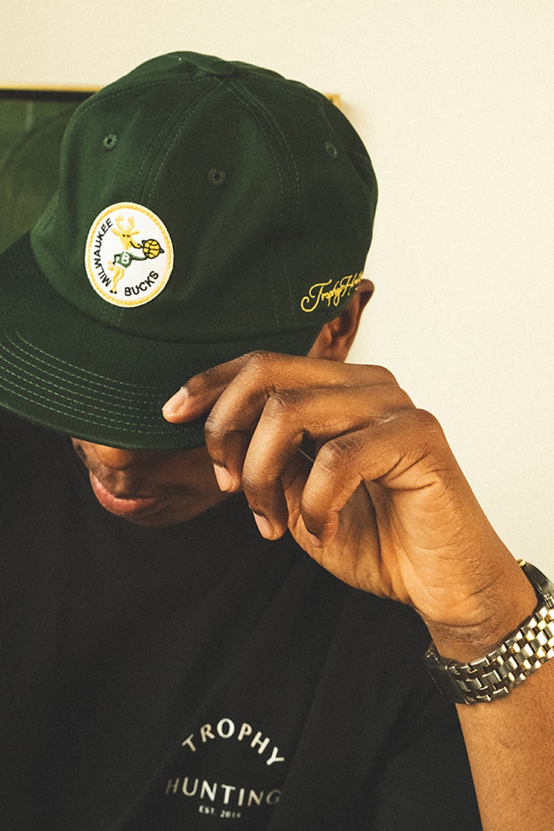 Trophy Hunting x Milwaukee Bucks Connect on Courtside-Ready Capsule release info price drop hoodie coach jacket nba basketball