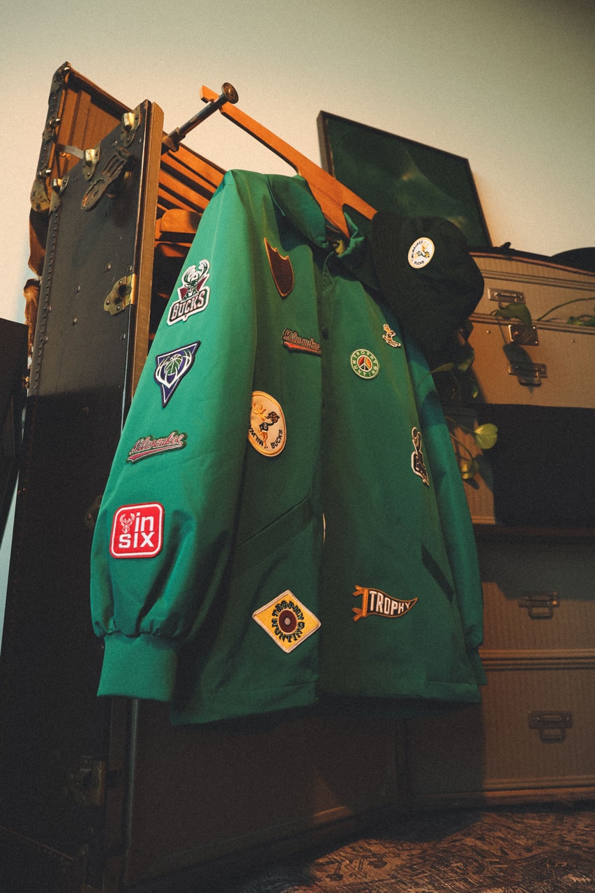 Trophy Hunting x Milwaukee Bucks Connect on Courtside-Ready Capsule release info price drop hoodie coach jacket nba basketball