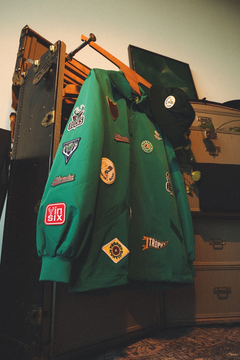 Trophy Hunting x Milwaukee Bucks Connect on Courtside-Ready Capsule release info price drop hoodie coach jacket nba basketball