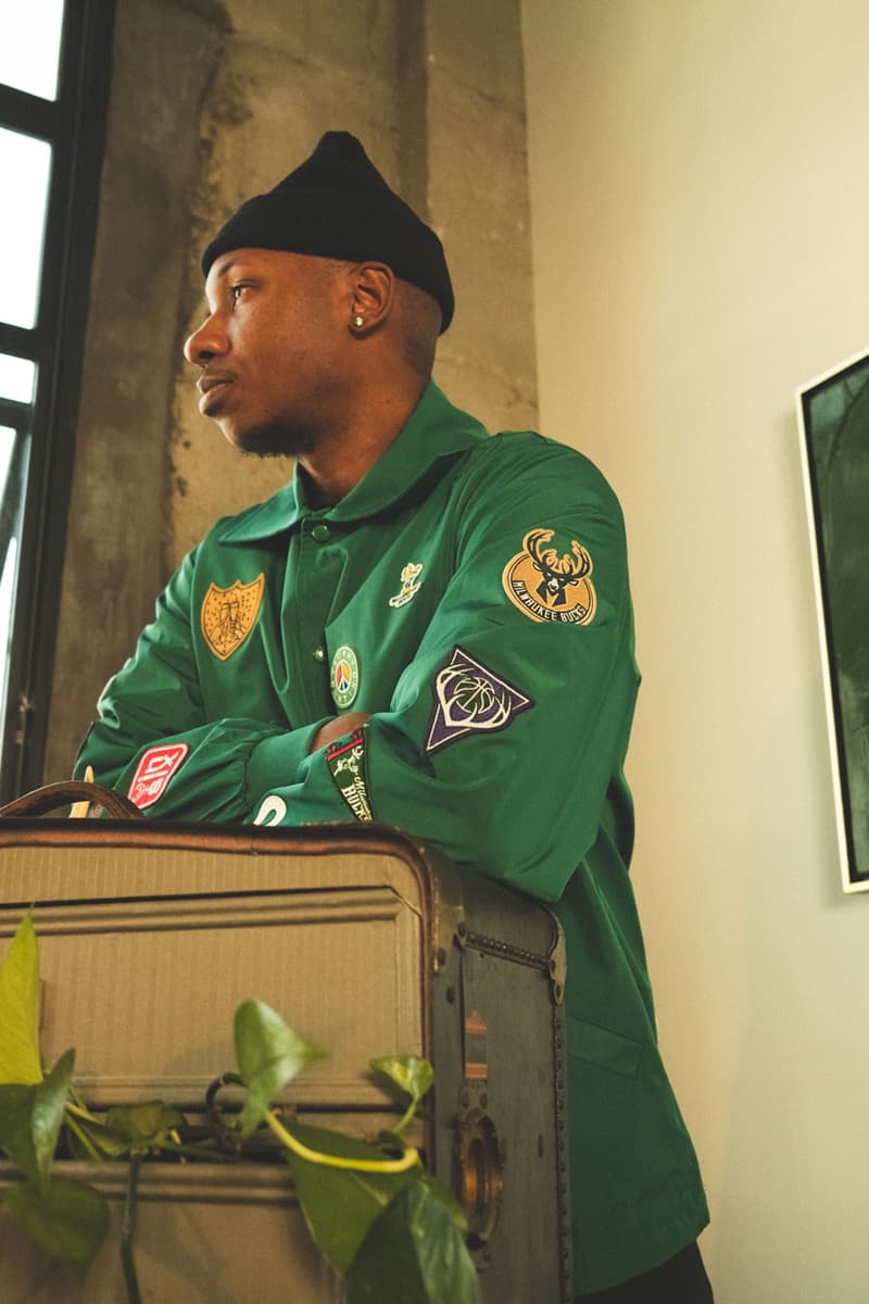 Trophy Hunting x Milwaukee Bucks Connect on Courtside-Ready Capsule release info price drop hoodie coach jacket nba basketball