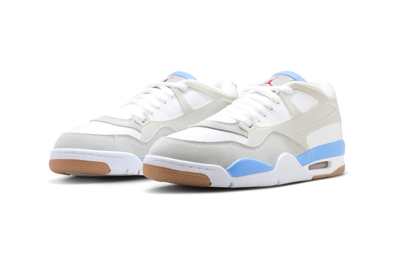 Air Jordan 4 RM "University Blue" White/Summit Grey-University Blue FQ7939-104 nigel sylvester swoosh low top jordan brand michael jordan