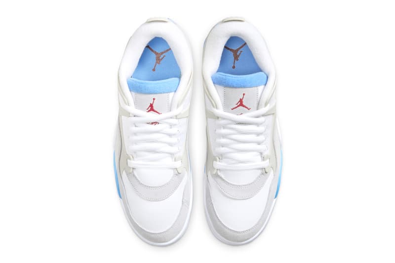 Air Jordan 4 RM "University Blue" White/Summit Grey-University Blue FQ7939-104 nigel sylvester swoosh low top jordan brand michael jordan