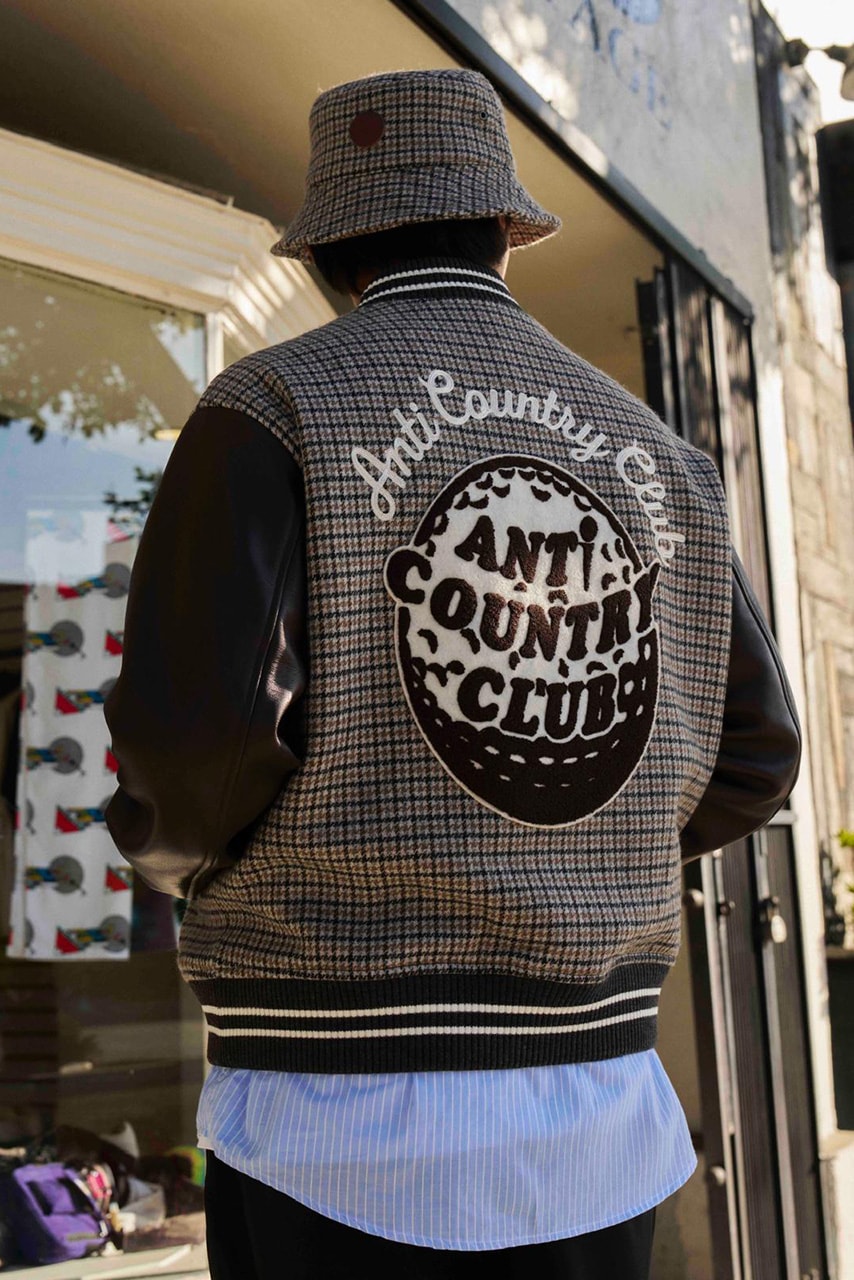 anti country club tokyo american prep ivy league collection metalwood studio cole young shirt varsity jacket hoodie shorts hat stripes checker herringbone