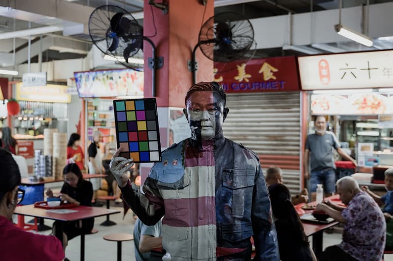 Liu Bolin Hiding in Singapore Performance Singapore Art Week Artwork