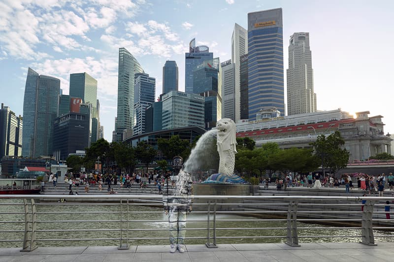 Liu Bolin Hiding in Singapore Performance Singapore Art Week Artwork